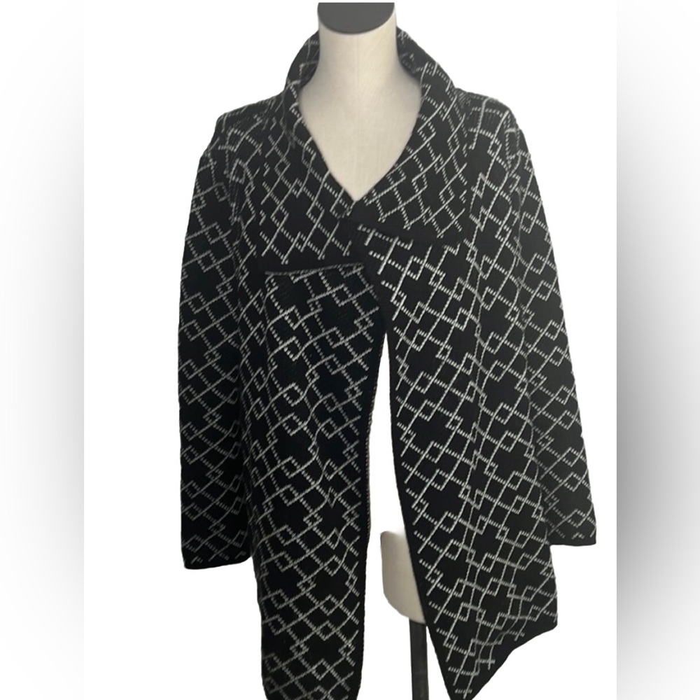 Ana Couture Women’s Black Open Cardigan Sweater Size Large